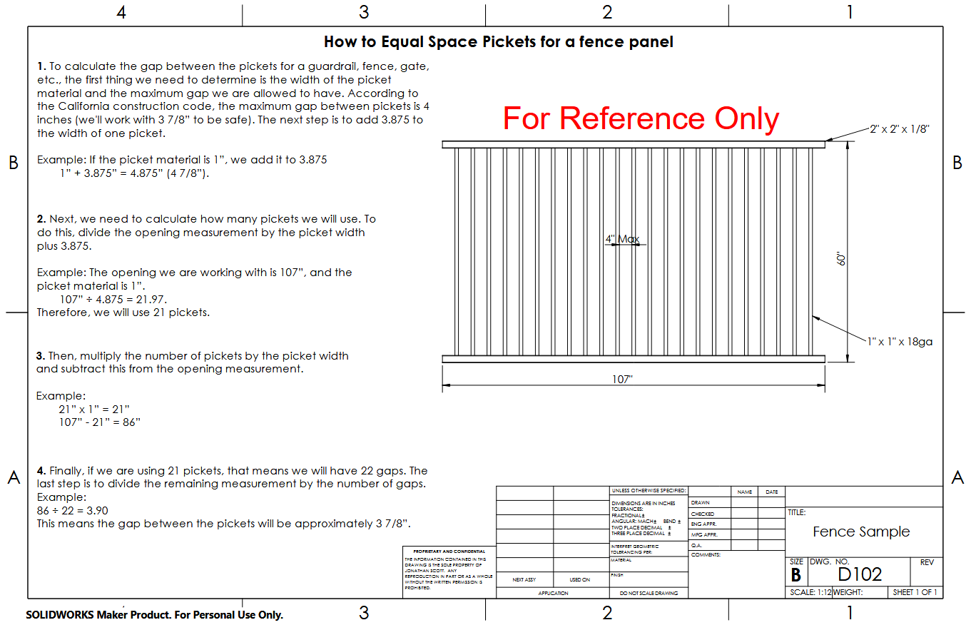 A blue print whit step by step instructions