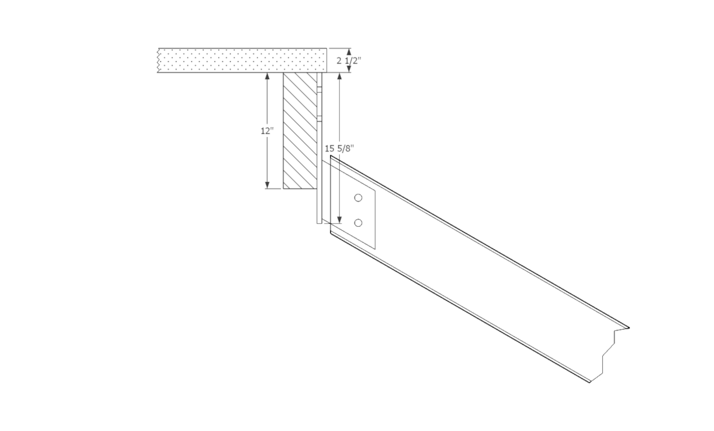A 2d drawing of a plate connections
