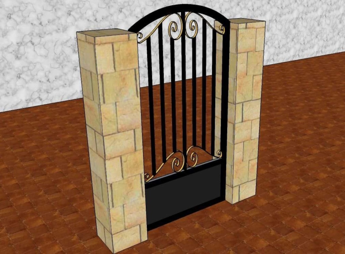 A 3d model of a meta gate